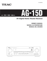TEAC AG-15D Manuel utilisateur