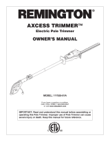 Remington Trimmer 117535-01A Manuel utilisateur