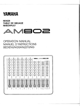Yamaha Music Mixer AM802 Manuel utilisateur