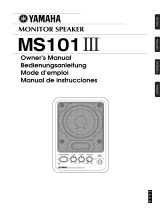 Yamaha Speaker MS1013 Manuel utilisateur