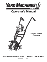 Yard Machines Cultivator 769-02636 Manuel utilisateur