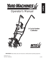 Yard Machines Cultivator 769-00872A Manuel utilisateur