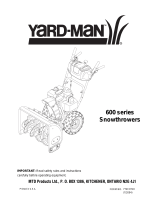 Yard-Man Snow Blower 600 Manuel utilisateur