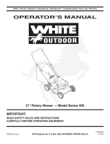 White Outdoor Lawn Mower 400 Manuel utilisateur