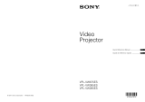 Sony VPL-VW285ES Guide de démarrage rapide