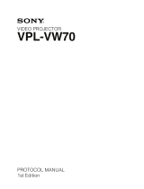 Sony VPL-VW70 Le manuel du propriétaire
