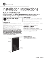 GE PDW1860KSS Guide d'installation