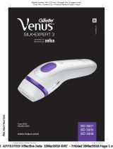 Braun Venus Silk expert 3 Manuel utilisateur