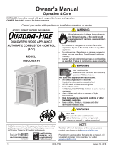 Quadrafire Discovery I Wood Stove Manuel utilisateur