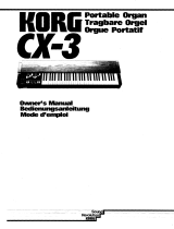 Korg CX-3(Original) Le manuel du propriétaire