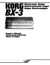 Korg BX-3 Le manuel du propriétaire