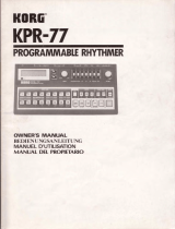 Korg KPR-77 Le manuel du propriétaire