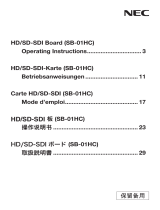 NEC HD/SD-SDIボード SB-01HC Le manuel du propriétaire