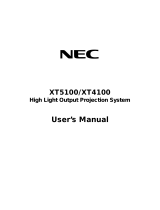 NEC XT4100 Le manuel du propriétaire