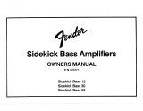 Fender Sidekick Bass 15 Le manuel du propriétaire