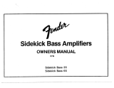 Fender Sidekick Bass 35 Le manuel du propriétaire