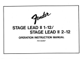 Fender Stage Lead II Le manuel du propriétaire