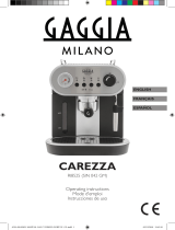 Gaggia Milano Carezza Style Le manuel du propriétaire