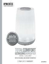HoMedics Total Comfort Ultrasonic Humidifer Le manuel du propriétaire