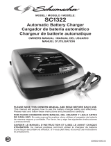 Schumacher SC1322 10A 6V/12V Fully Automatic Battery Charger Le manuel du propriétaire