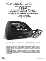 Schumacher SC1362  85A 6V/12V Fully Automatic Battery Charger/Engine Starter Le manuel du propriétaire
