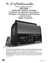 Schumacher SC1359 15A 6V/12V Fully Automatic Battery Charger Le manuel du propriétaire