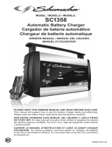 Schumacher SC1358 10A 6V/12V Fully Automatic Battery Charger Le manuel du propriétaire