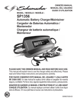 Schumacher Electric SP1356 3A 6V/12V Automatic Battery Charger/Maintainer Le manuel du propriétaire