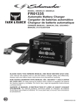 Schumacher FR01335 6V/12V 200A Battery Charger/Engine Starter Le manuel du propriétaire