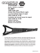 Carlyle Tools CL801 15W COB LED Under-the-Hood Work Light Le manuel du propriétaire