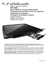 Schumacher SP-400 4.8W Solar Charger/Maintainer Le manuel du propriétaire