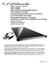 Schumacher SP-1500 15 Watt Solar Charger/Maintainer with SPC-7A Charge Controller Le manuel du propriétaire