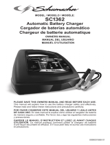 Schumacher Electric SC1362 85A 6V/12V Fully Automatic Battery Charger/Engine Starter Le manuel du propriétaire