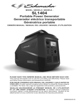 Schumacher SL1404 750 Wh Silent Portable Power Generator Le manuel du propriétaire