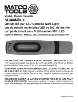 Matco Tools SL360MDLX Lithium Ion 360˚ Cordless LED Work Light Le manuel du propriétaire
