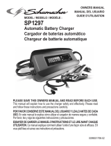 Schumacher SP1297 3A 6V/12V Automatic Battery Charger/Maintainer Le manuel du propriétaire