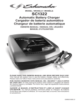 Schumacher Electric SC1322 10A 6V/12V Fully Automatic Battery Charger Le manuel du propriétaire