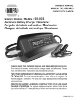 Schumacher NAPA 90-003 Automatic Battery Charger/Maintainer Le manuel du propriétaire