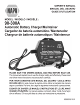 Schumacher NAPA 90-300A Automatic Battery Charger/Maintainer Le manuel du propriétaire