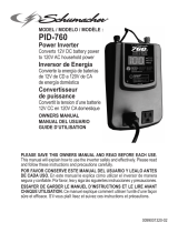 Schumacher Electric PID-760PID-760 Le manuel du propriétaire
