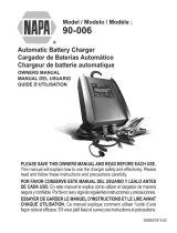 Schumacher NAPA 90-006 Automatic Battery Charger Le manuel du propriétaire