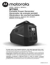 Motorola Motorola MT060 Portable Power Generator Le manuel du propriétaire