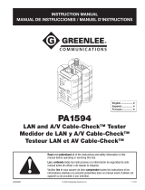 Greenlee Cable-Check PA1594 Manuel utilisateur