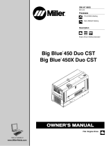Miller BIG BLUE 450X DUO CST Le manuel du propriétaire