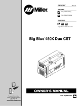Miller BIG BLUE 450X DUO CST Le manuel du propriétaire