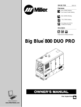 Miller BIG BLUE 800 DUO PRO Le manuel du propriétaire