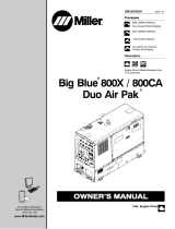 Miller BIG BLUE 800X DUO AIR PAK Le manuel du propriétaire