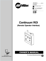 Miller CONTINUUM ROI (REMOTE OPERATOR INTERFACE) Le manuel du propriétaire