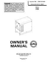 Miller JF886557 Le manuel du propriétaire