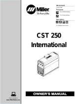 Miller CST 250 INTERNATIONAL Le manuel du propriétaire